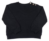 Čierna mikina s gombíky H&M
