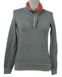 Dámská šedá mikina s límcem 