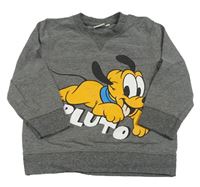Sivá mikina s Plutem Disney