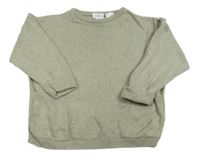 Zelenošedý sveter s vreckami Zara