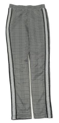 Sivo-čierne vzorované tregíny s pruhom Y.F.K.