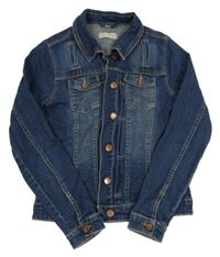 Tmavomodrá riflová bunda 