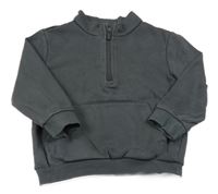 Tmavosivá mikina so stojačikom F&F