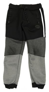 Černo-šedé tepláky Pep&Co