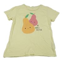 Žluté tričko s ovocem H&M