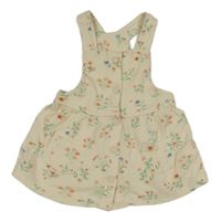 Béžové teplákové na traké šaty s kvietkami