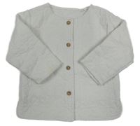 Biela prešívaná jarná bunda Tu