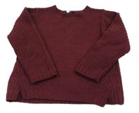 Mahagónovoý žinylkový sveter George