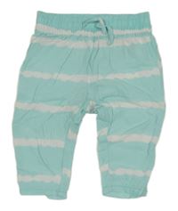 Belaso-biele batikované voľné é nohavice H&M