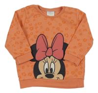 Oranžová vzorovaná mikina s Minnie Disney