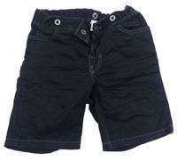 Čierne 3/4 plátenné nohavice H&M