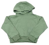 Zelenošedá crop mikina s kapucňou F&F