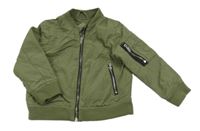 Khaki šušťáková jesenná bunda zn. H&M