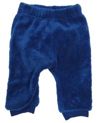 Tmavomodré chlpaté nohavice Ergee