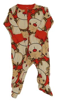 Červený overal se soby Next 