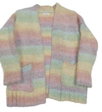 Farebný pruhovaný žinylkový cardigan Next