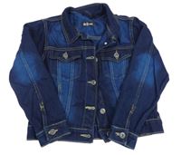 Tmavomodrá rifľová bunda A2Z