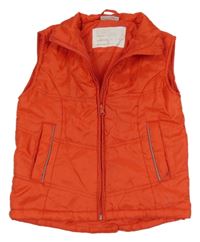 Červená šušťáková zateplená vesta