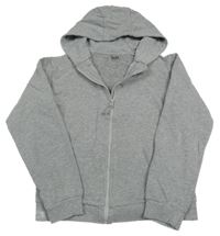 Sivá melírovaná prepínaci mikina s kapucňou M&Co.