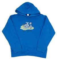 Zafírová mikina s medvedíkmi a kapucňou