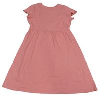 Broskvové bavlnené šaty Friboo