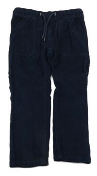 Tmavomodré manšestráky Topomini