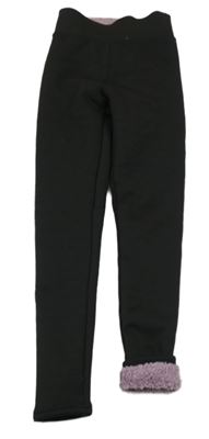 Černé thermo sportovní zateplené legíny