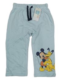 Nové - světlemodré tepláky s Mickey a Plutem Disney