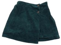 Smaragdová menšestrová sukňa Next