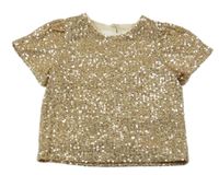 Zlaté tylové slávnostné tričko St. Bernard