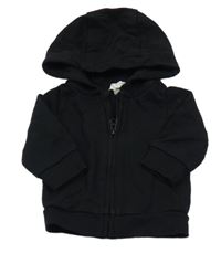 Černá propínací mikina s kapucí H&M