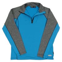 Modro-šedá/melírovaná thermo mikina etirel