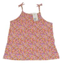 Nové - bielo-kvietkovany top H&M