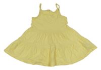 Žlté melírované letné šaty H&M