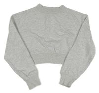 Svetlosivá melírovaná crop mikina PRIMARK