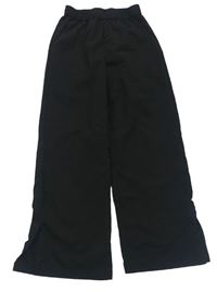 Čierne ľahké wide leg nohavice H&M