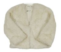 Smotanová kožušinová podšitá bunda H&M