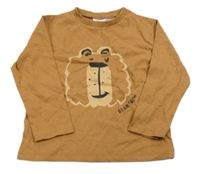 Hnedé tričko s medvěďom Zara