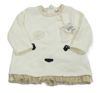 Nové - Smotanová mikina s ňufáčikom  a tylem Orchestra