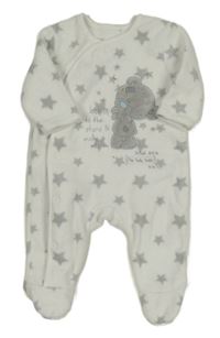 Bílý fleecový overal s hvězdami a Me to You George