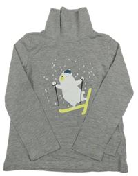 Sivý melírovaný rolák s medvěďom Lupilu