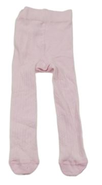 Ružové rebrované pančuchy M&S