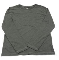 Tmavosivé melírované tričko H&M