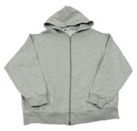 Sivá melírovaná prepínaci mikina s kapucňou H&M