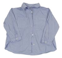 Modro-pruhovaná košile Zara