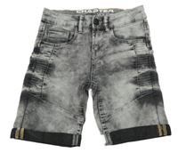 Šedé riflové kraťasy Chapter Young