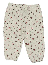 Bílé květované tepláky Primark