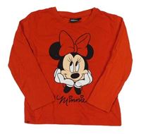 Červené triko s Minnie Disney