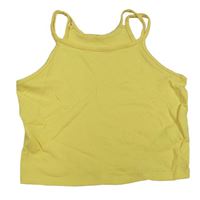 Žltý crop top George