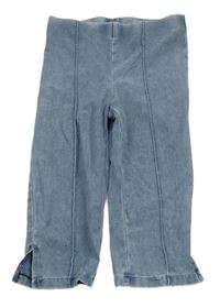 Modré crop legíny riflového vzhledu H&M